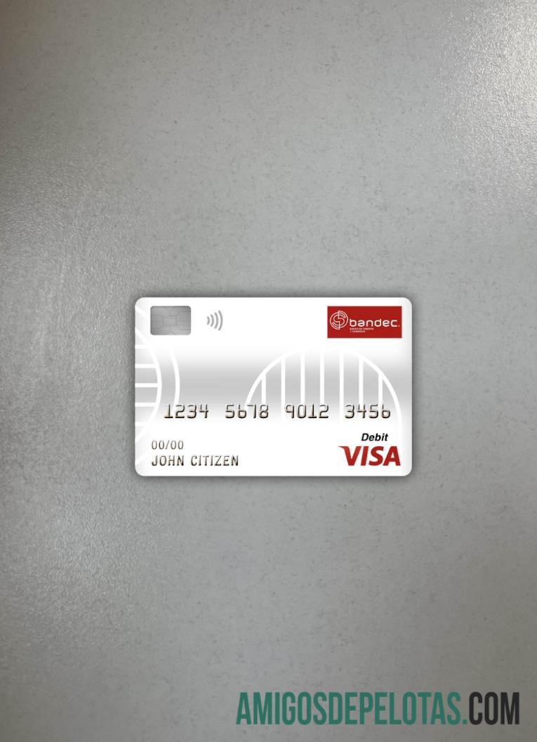 Cuba Bandec Banco De Credito Y Comercio Bank Visa Debit Card Photolook Front exemplo real